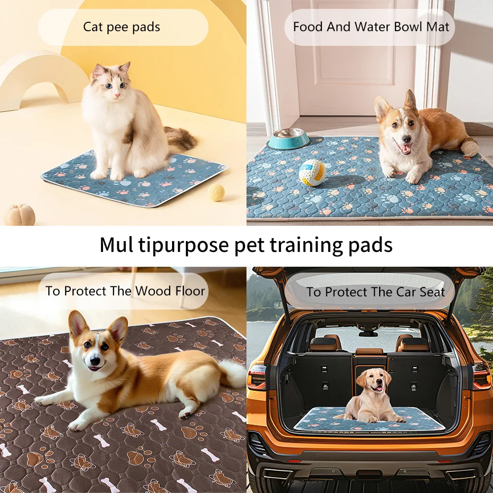 Reusable Dog Pee Pad - Washable Absorbent Training Mat