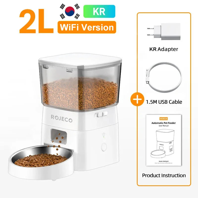 Automatic Cat Feeder - 2L WiFi Smart Dispenser