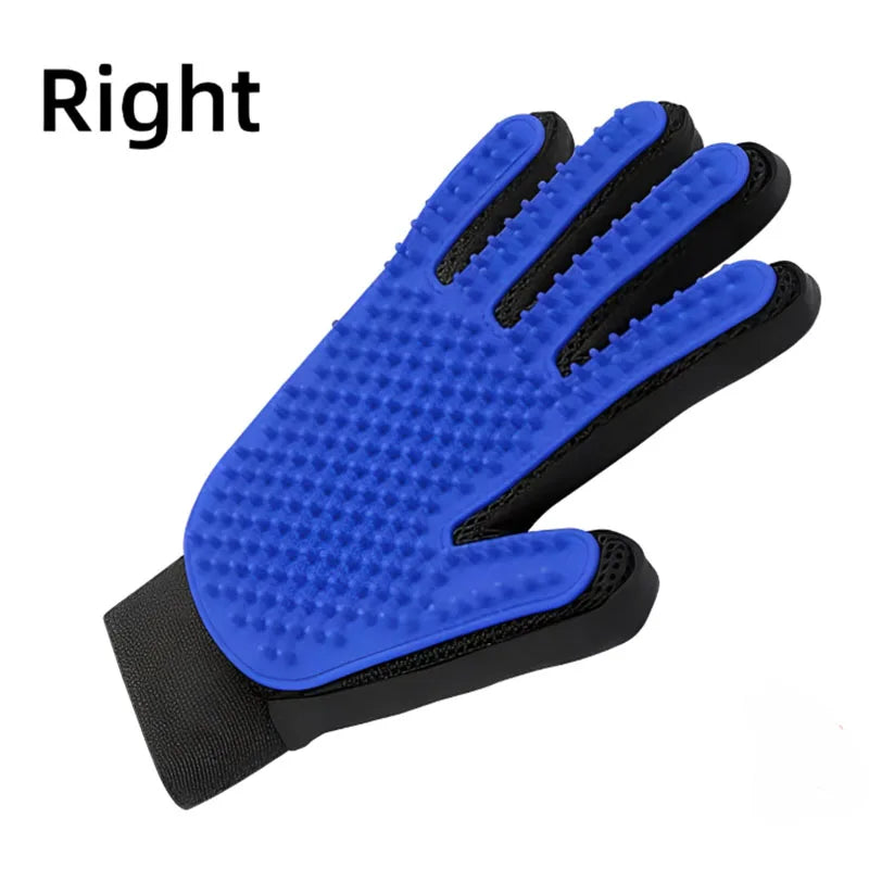 Pet Grooming Glove - Deshedding & Massage Brush for Dogs & Cats