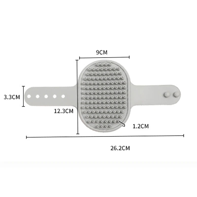 Pet Grooming Brush - Massage Bath Brush for Cats & Dogs