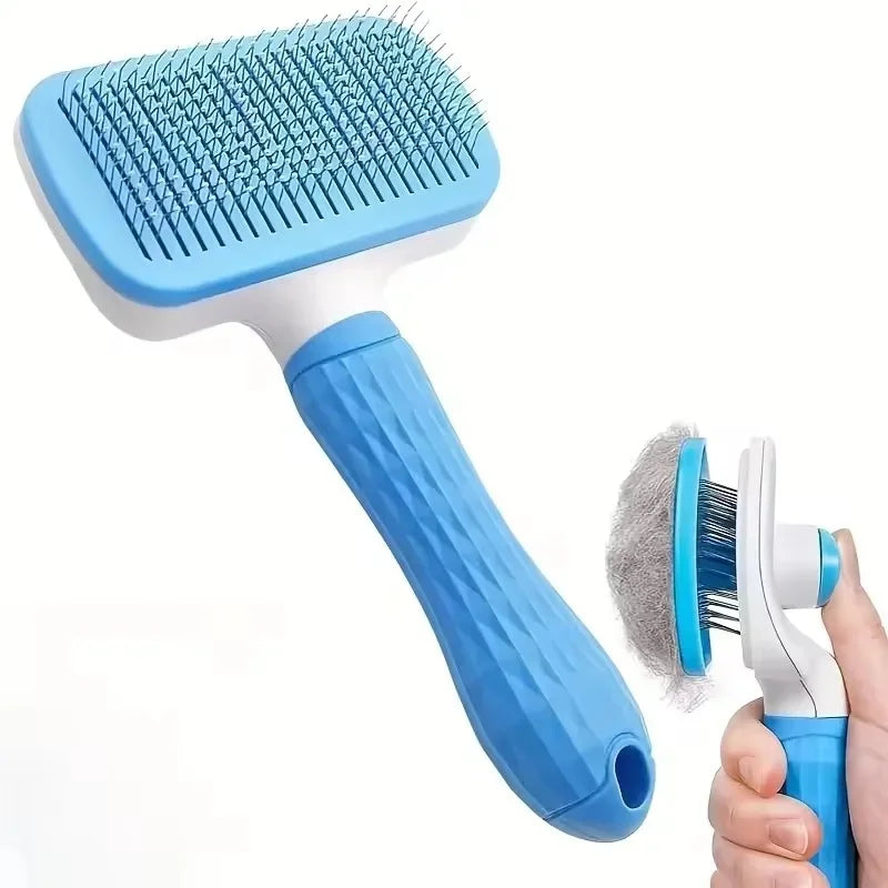 Massage grooming brush for cats and dogs bath time