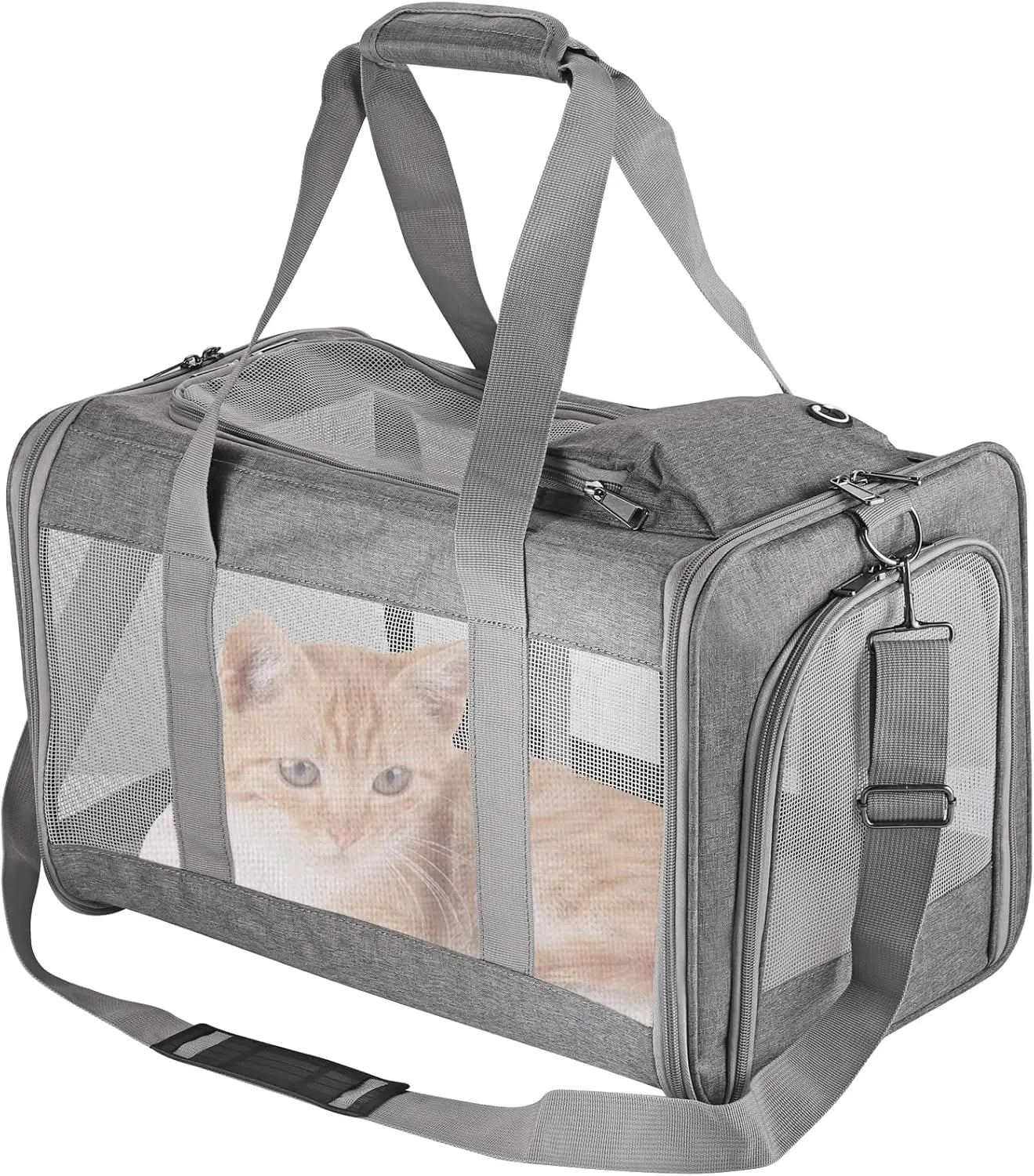 Airline approved pet carrier for cats and dogs soft travel bag
