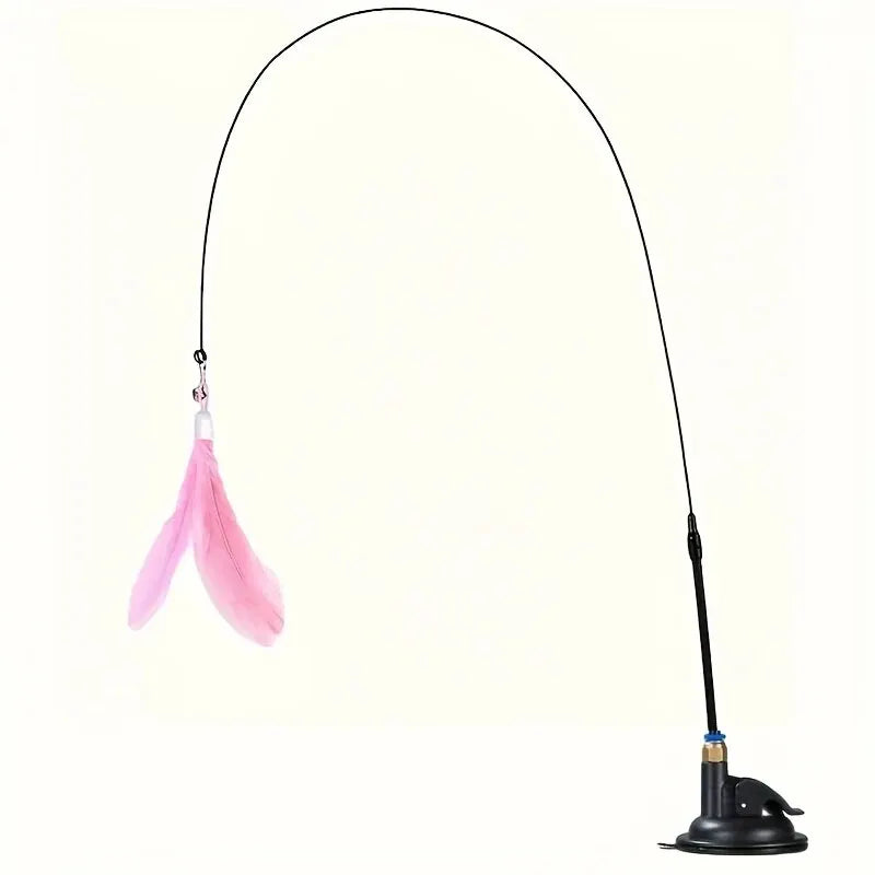 Cat Teaser Toy - Interactive Feather Wand