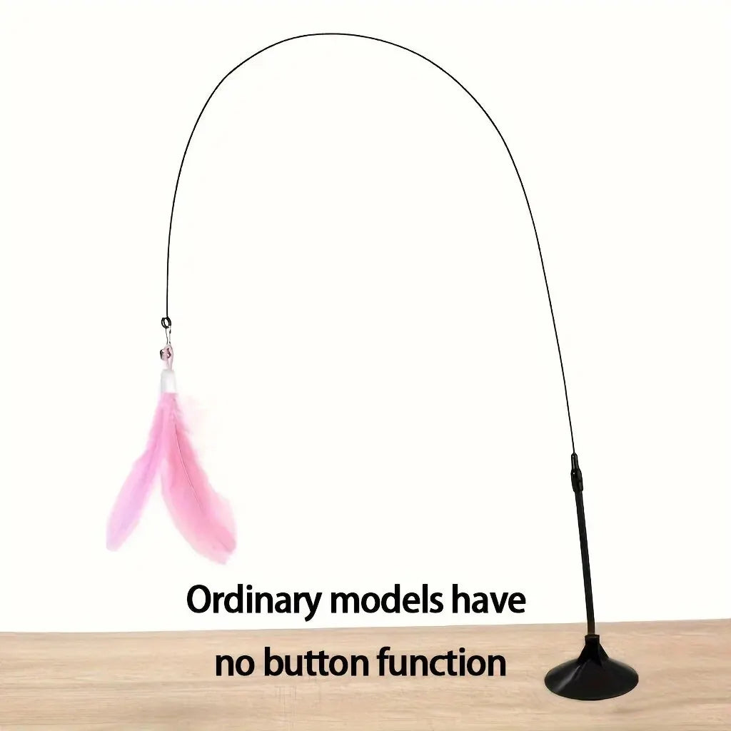 Cat Teaser Toy - Interactive Feather Wand