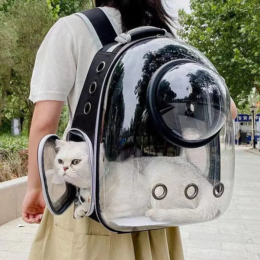 Cat Pet Carrier Backpack - Transparent Bubble Capsule Design