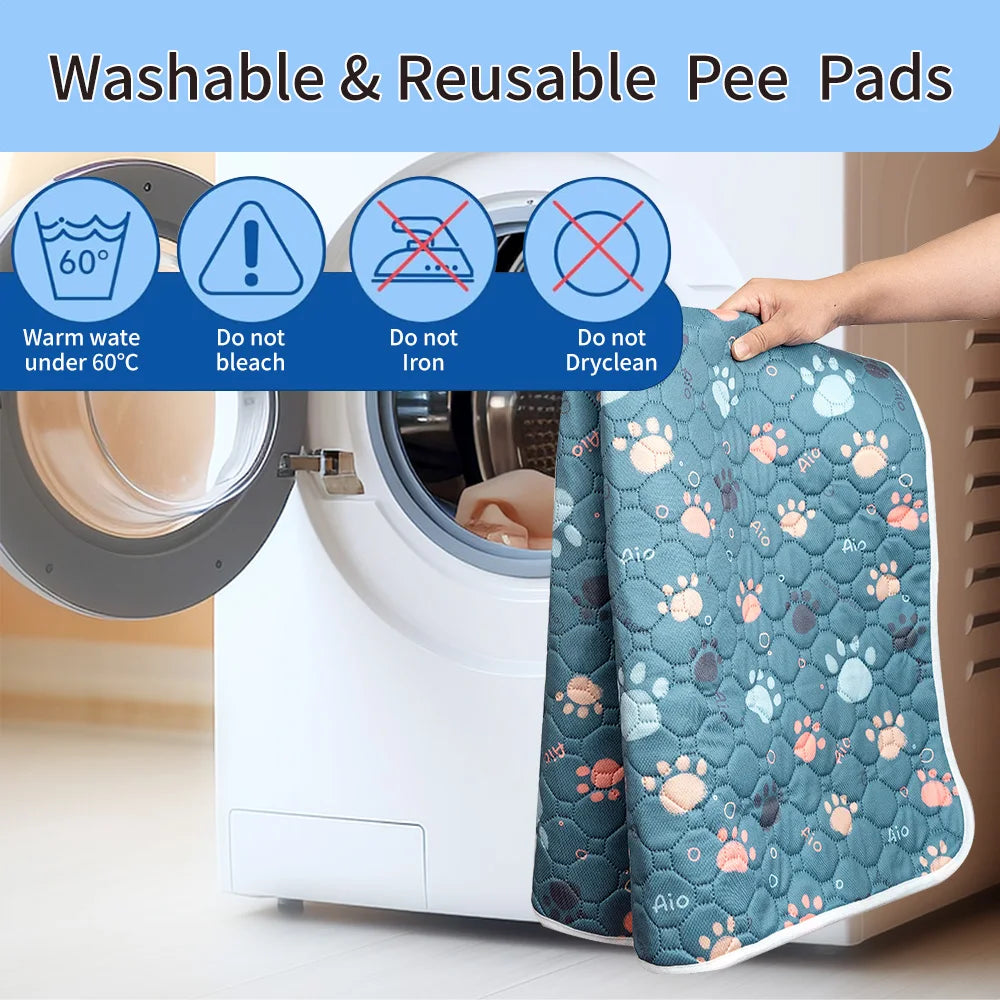 Reusable Dog Pee Pad - Washable Absorbent Training Mat