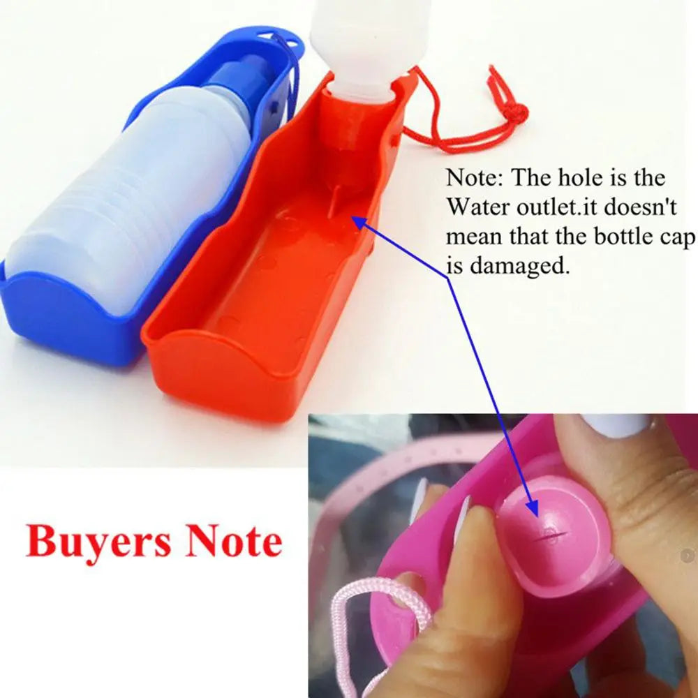 Portable Pet Water Bottle - Leak-Proof Travel Dispenser for Dogs