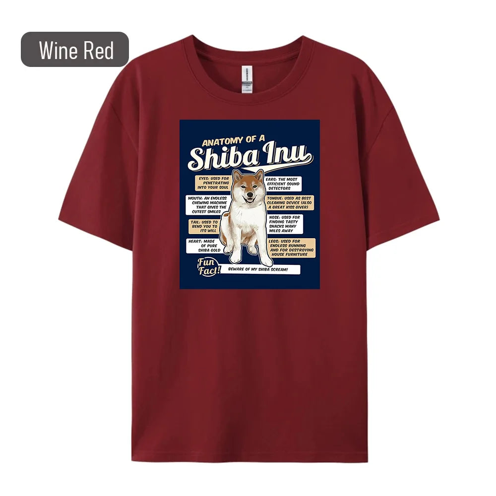Shiba Inu Print Women's T-Shirt - Hip Hop Fashion Tee