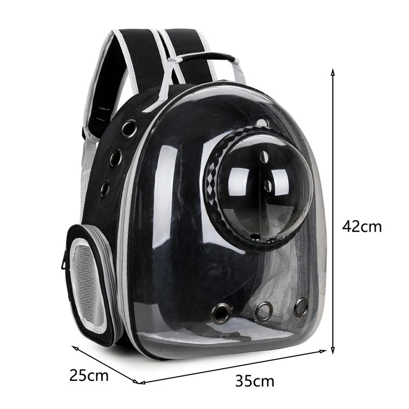 Cat Pet Carrier Backpack - Transparent Bubble Capsule Design