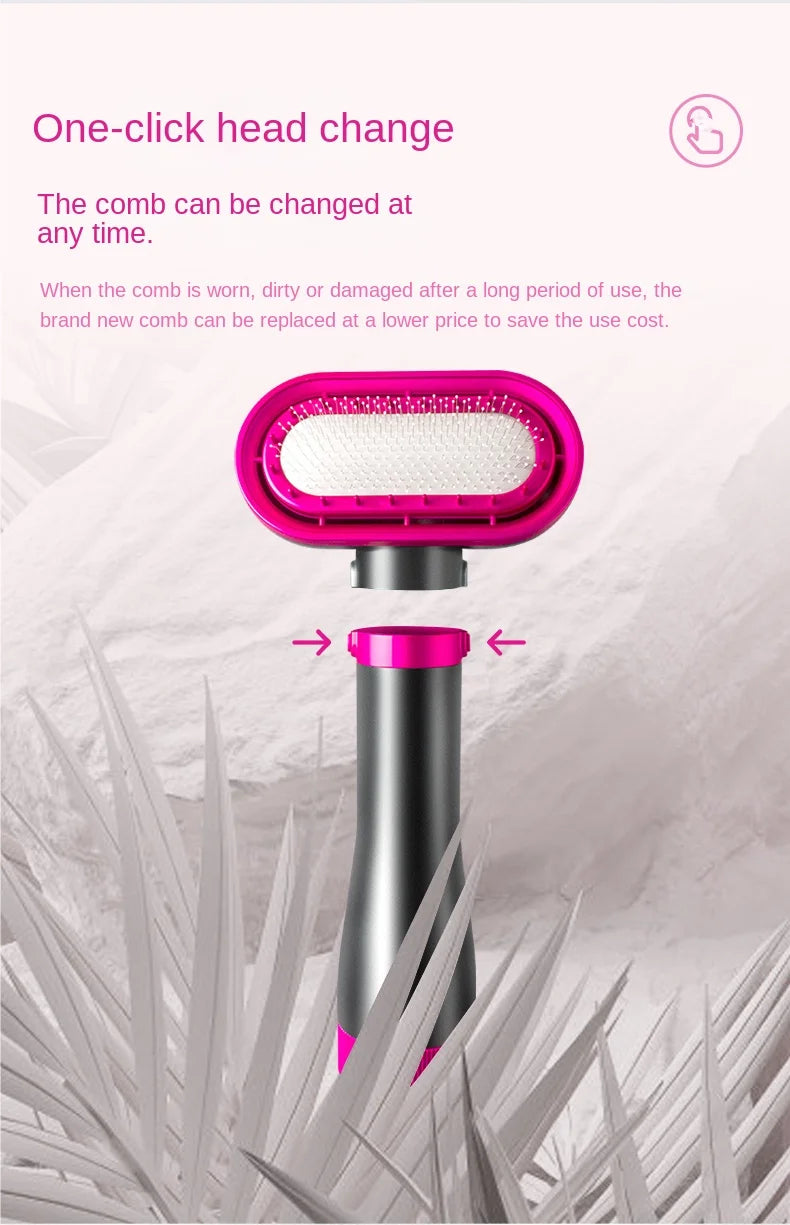 Pet Grooming Dryer Brush - 2-in-1 Quiet Tool