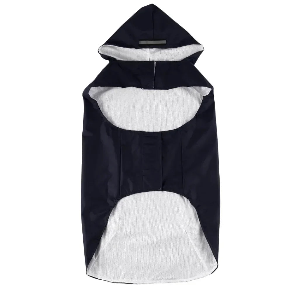 Dog Raincoat - Waterproof Hoodie with Reflective Stripe