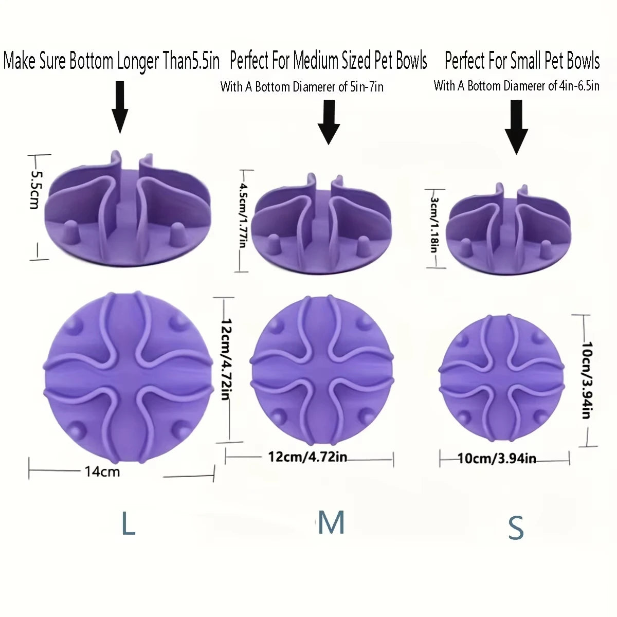 Silicone Slow Feeder Dog Bowl Insert - Puzzle Design