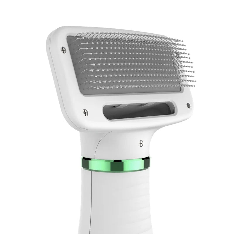 Pet Hair Dryer 2 with Slicker Brush Grooming for Cat and Dog Brush Professional Home Grooming Furry Drying Portable Dog Blower