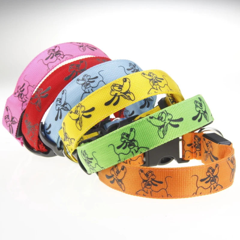 LED Dog Collar - USB Rechargeable Night Safety Light
