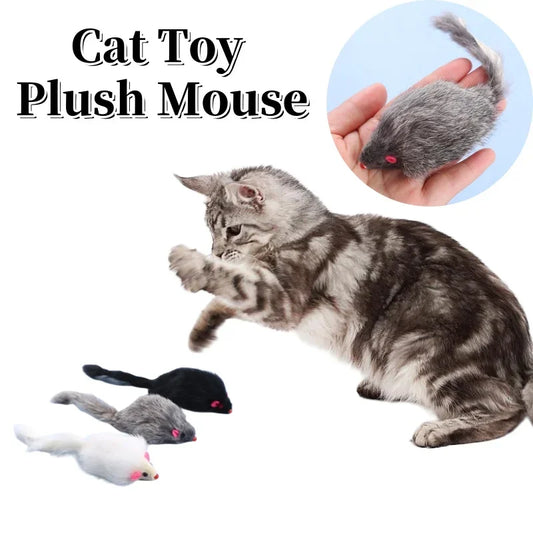 Cat Toy Mouse - Bite-Resistant Plush Interactive Toy
