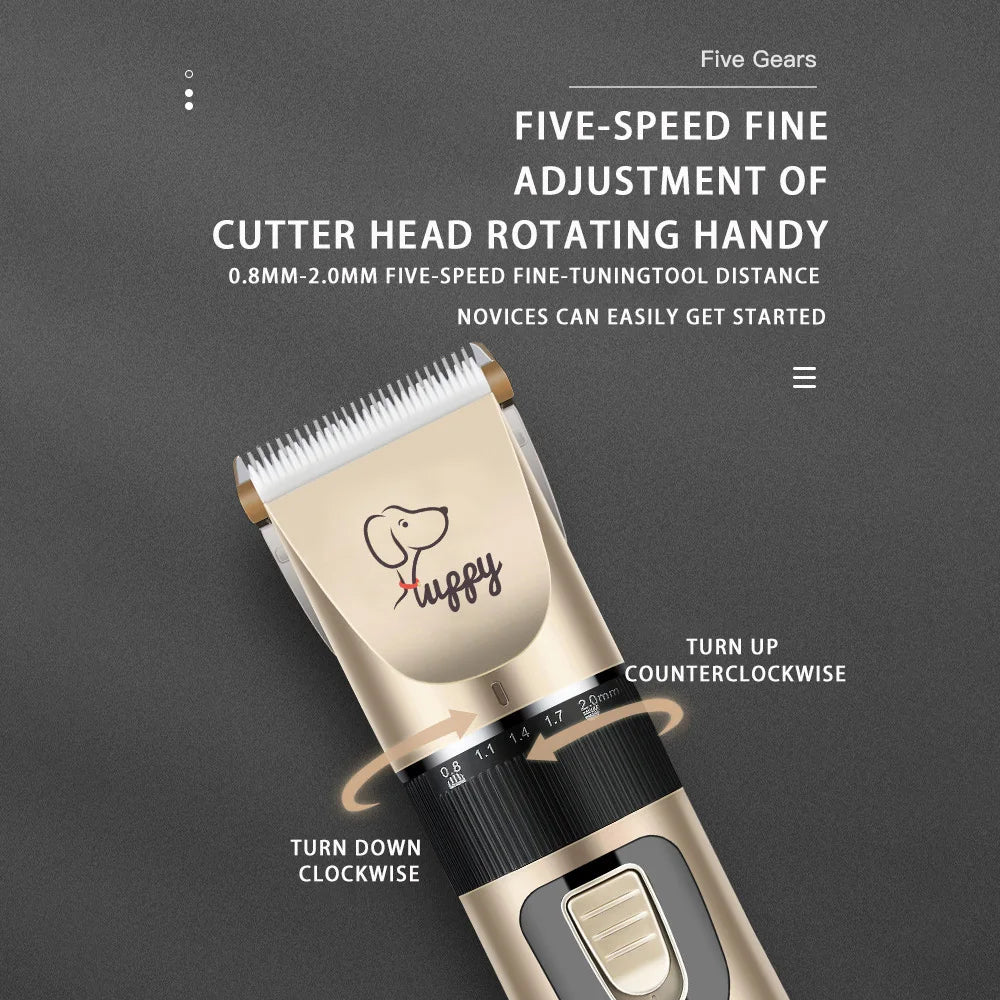 Pet Hair Clipper - Cordless Grooming Trimmer Set