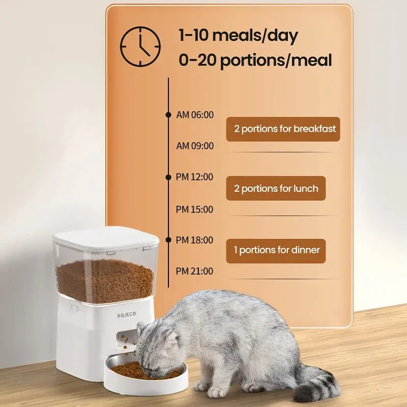 Automatic Cat Feeder - 2L WiFi Smart Dispenser