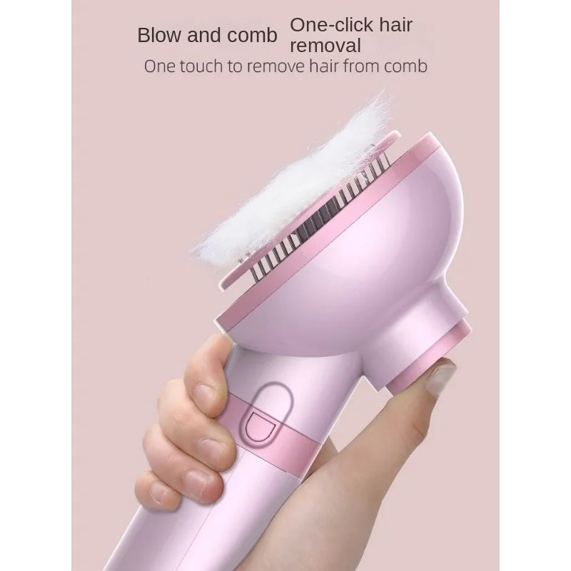 Pet Grooming Dryer Brush - 2-in-1 Quiet Tool