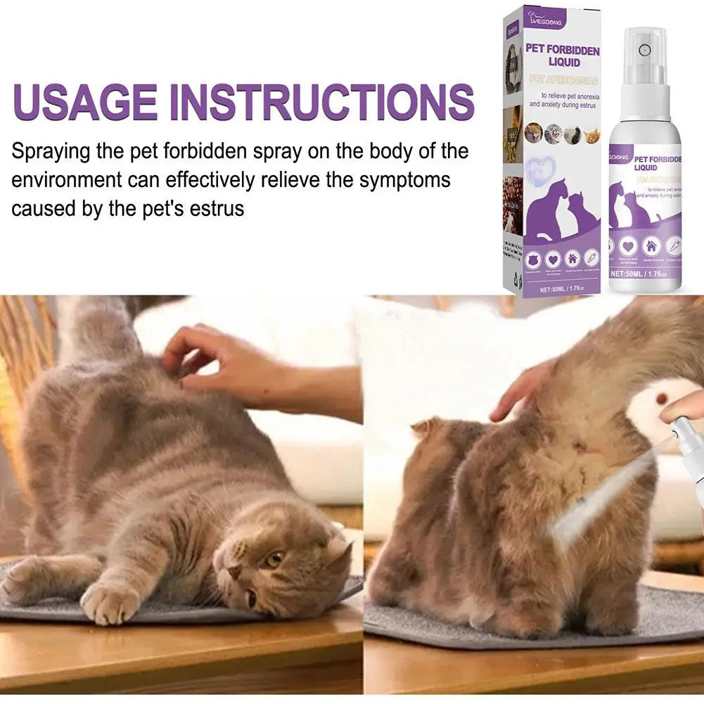 Pet Calming Spray - Anxiety Relief for Cats & Dogs