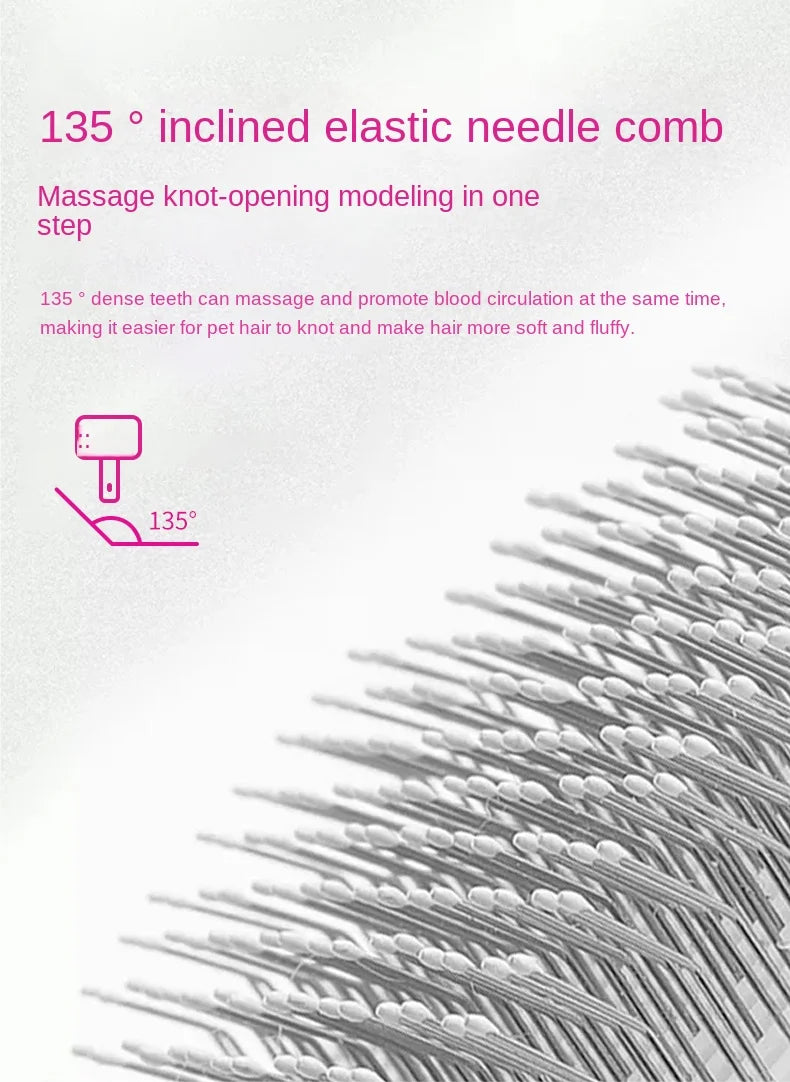 Pet Grooming Dryer Brush - 2-in-1 Quiet Tool