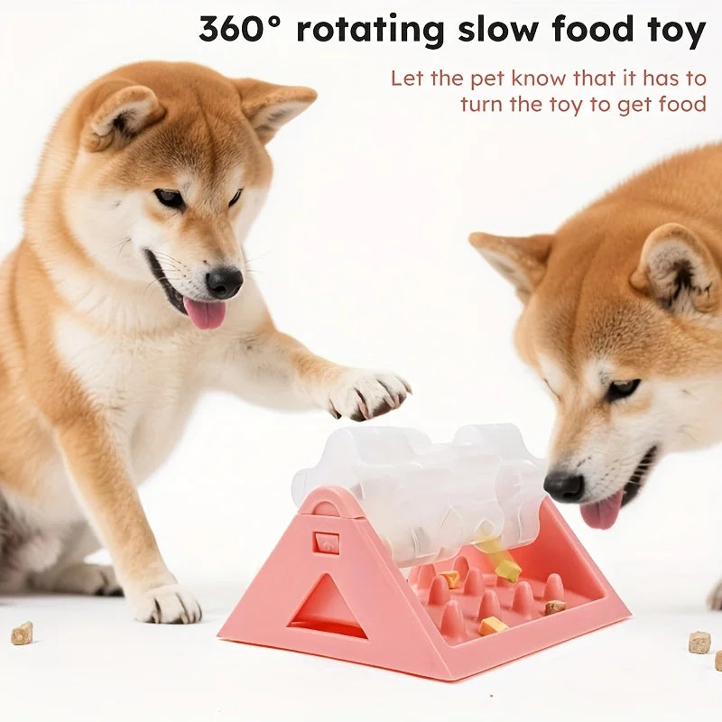 Interactive Dog Food Dispenser Toy - Puzzle Slow Feeder