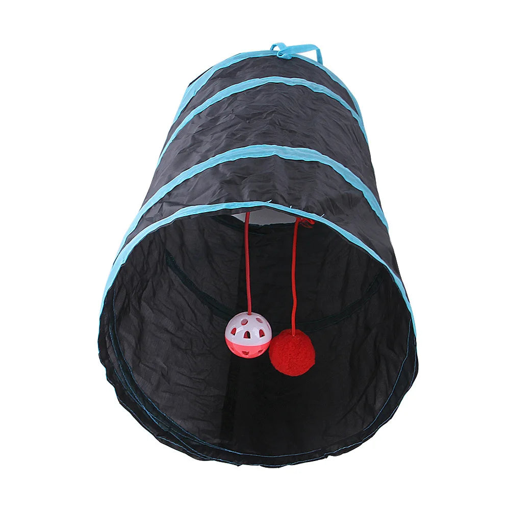 Foldable Cat Tunnel - Interactive Play Toy for Cats & Small Pets