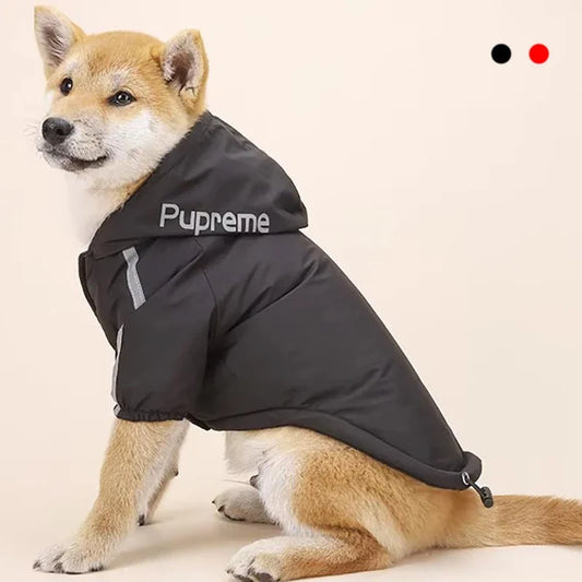 Dog Winter Coat - Waterproof Reflective Hoodie