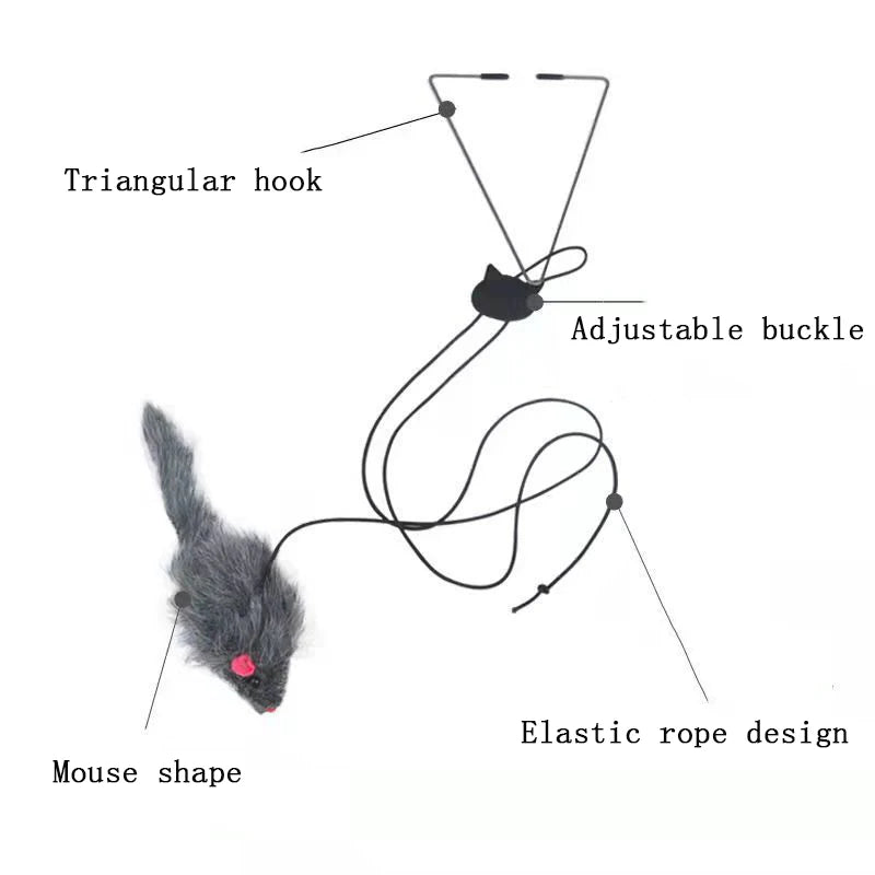 Door Hanging Cat Toy - Interactive Stress Relief