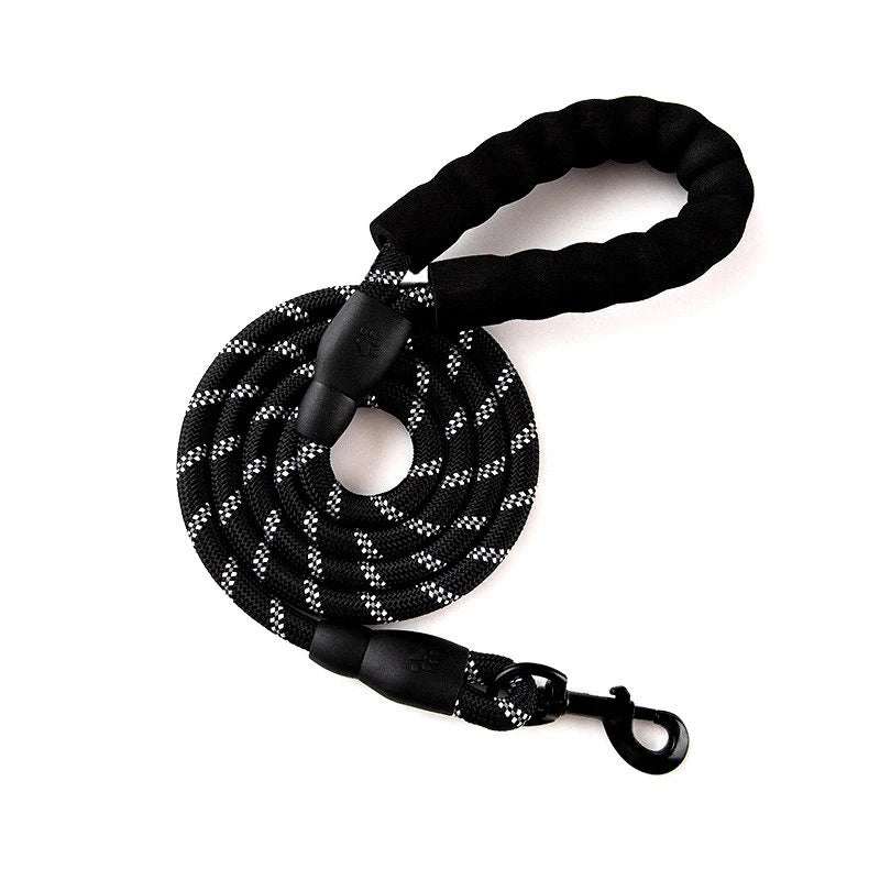 Reflective Dog Leash 2M - Padded Handle for Night Walking