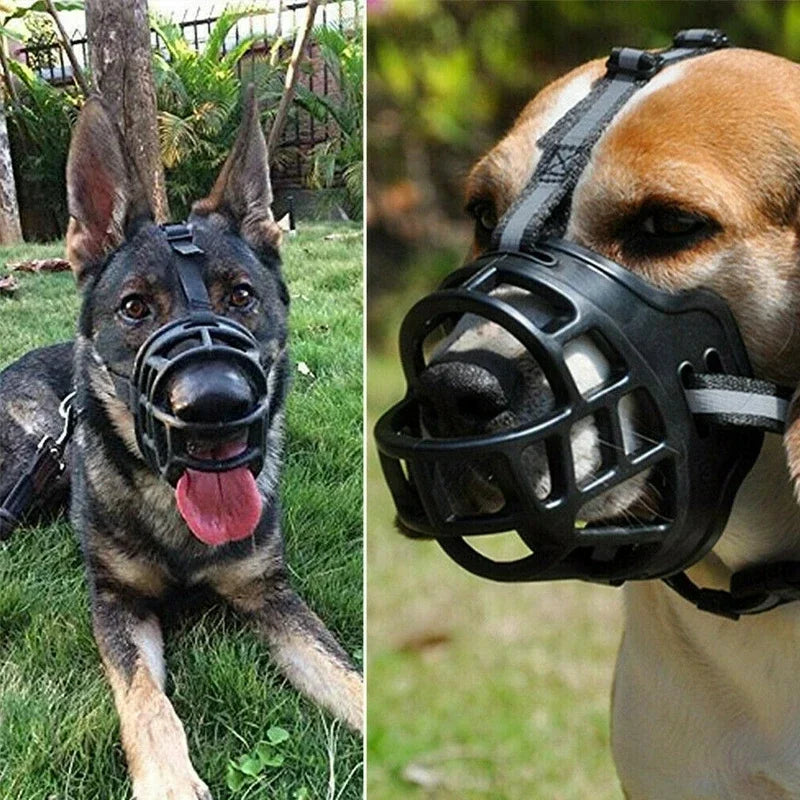 Dog Muzzle - Soft Silicone Anti-Bite Mask