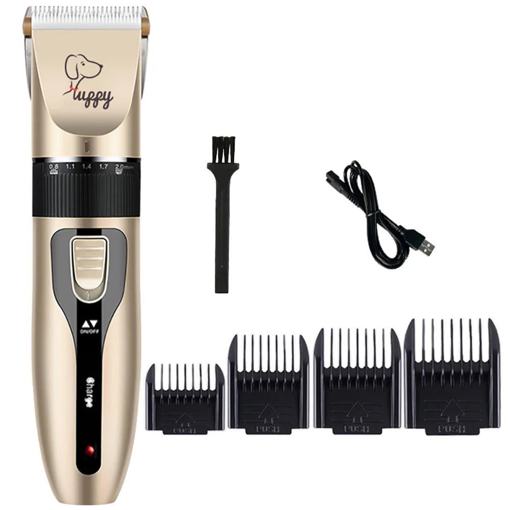 Pet Hair Clipper - Cordless Grooming Trimmer Set