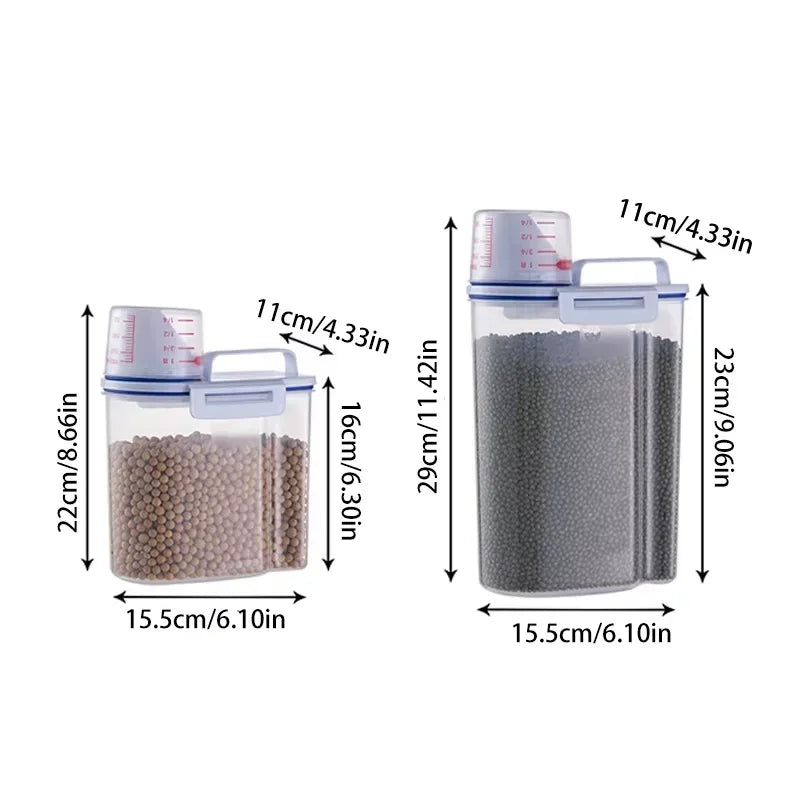 Airtight Pet Food Storage Container - Large Capacity for Dogs & Cats