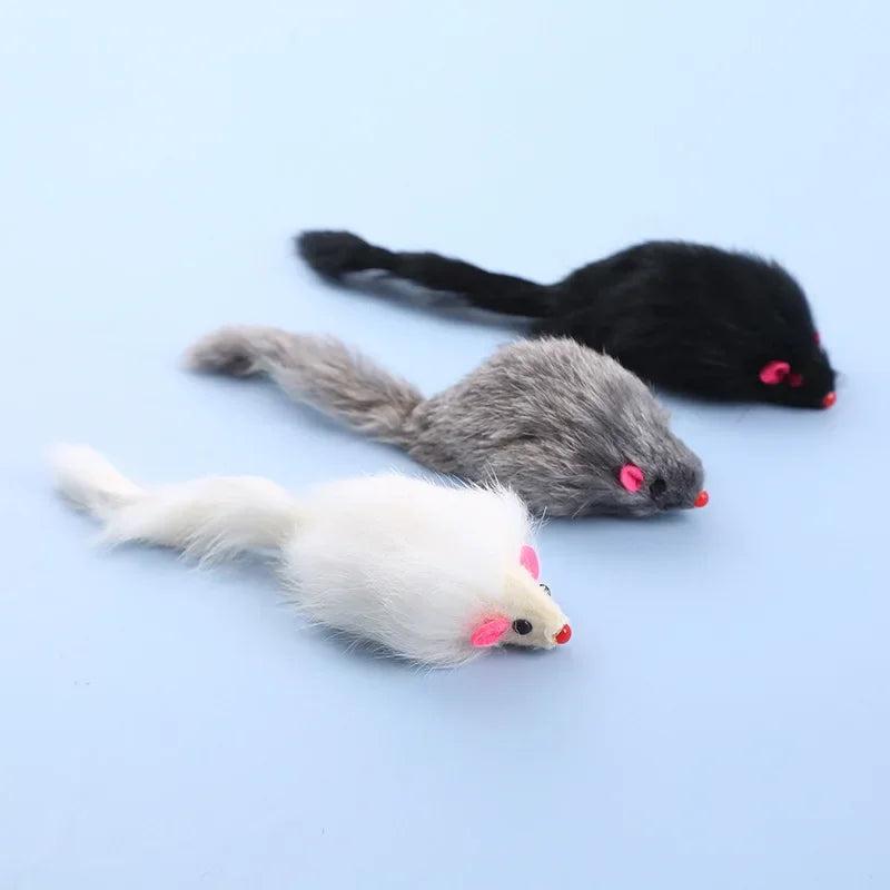 Cat Toy Mouse - Bite-Resistant Plush Interactive Toy