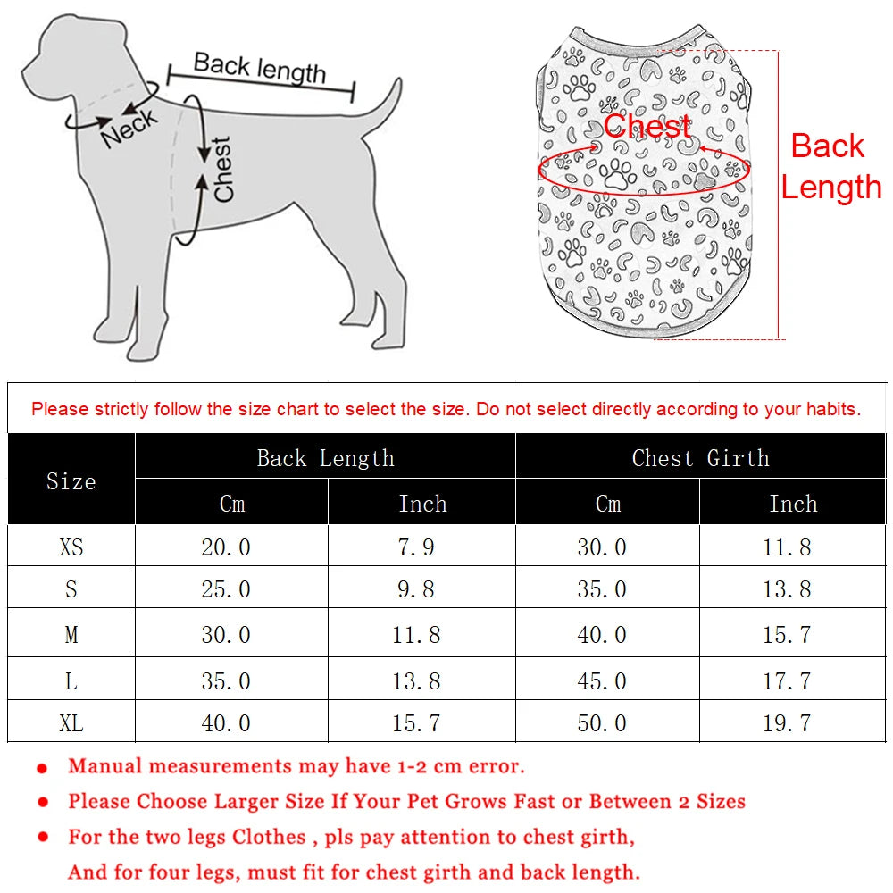 Leopard Print Pet Vest - Breathable Summer T-Shirt for Cats & Small Dogs