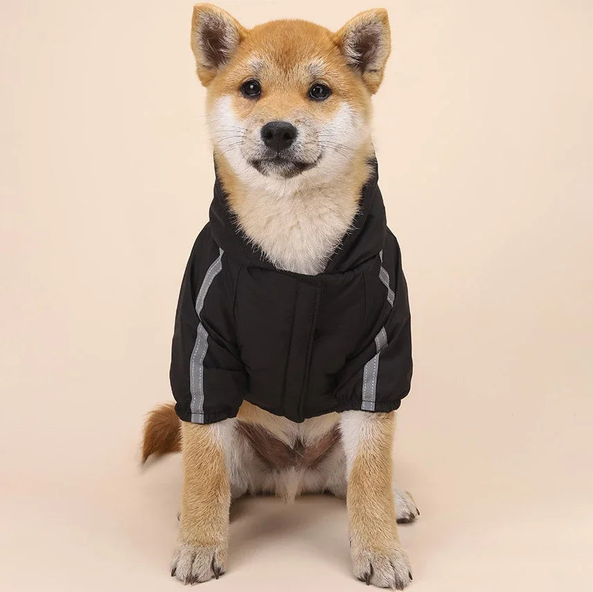 Dog Winter Coat - Waterproof Reflective Hoodie