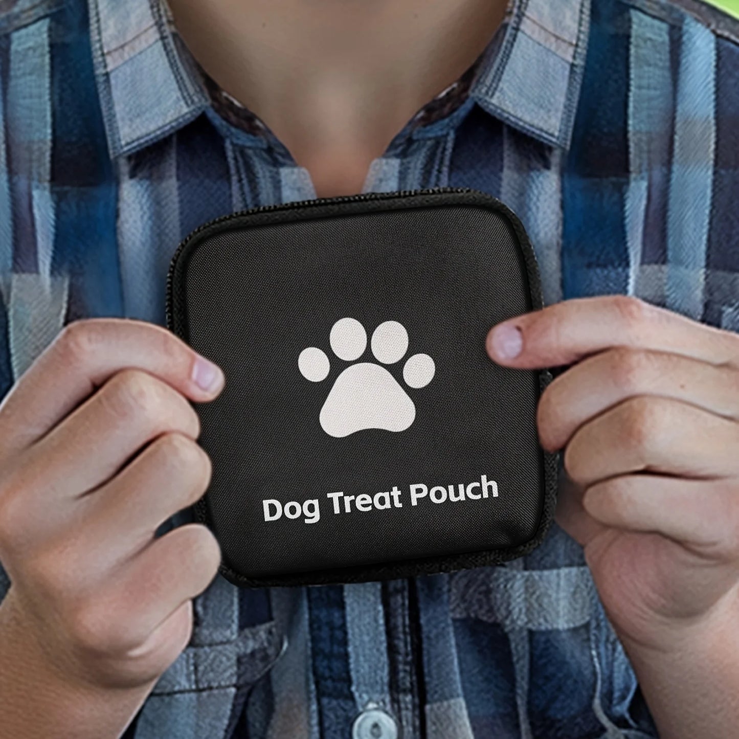 Dog Training Treat Bag - Zippered Portable Pouch