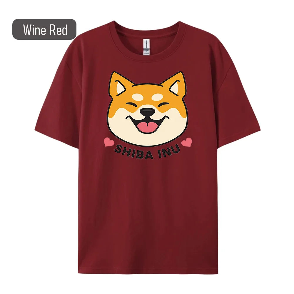 Shiba Inu Print Women's T-Shirt - Hip Hop Fashion Tee