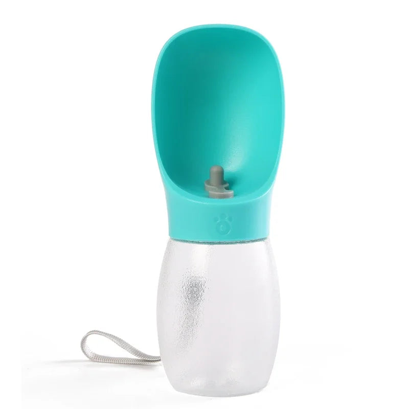 Dog Water Bottle 300ML - Portable Travel Feeder