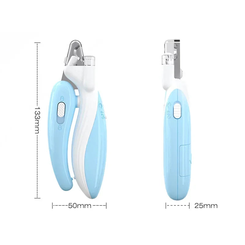 Pet Nail Clippers - LED Light Grooming Scissors