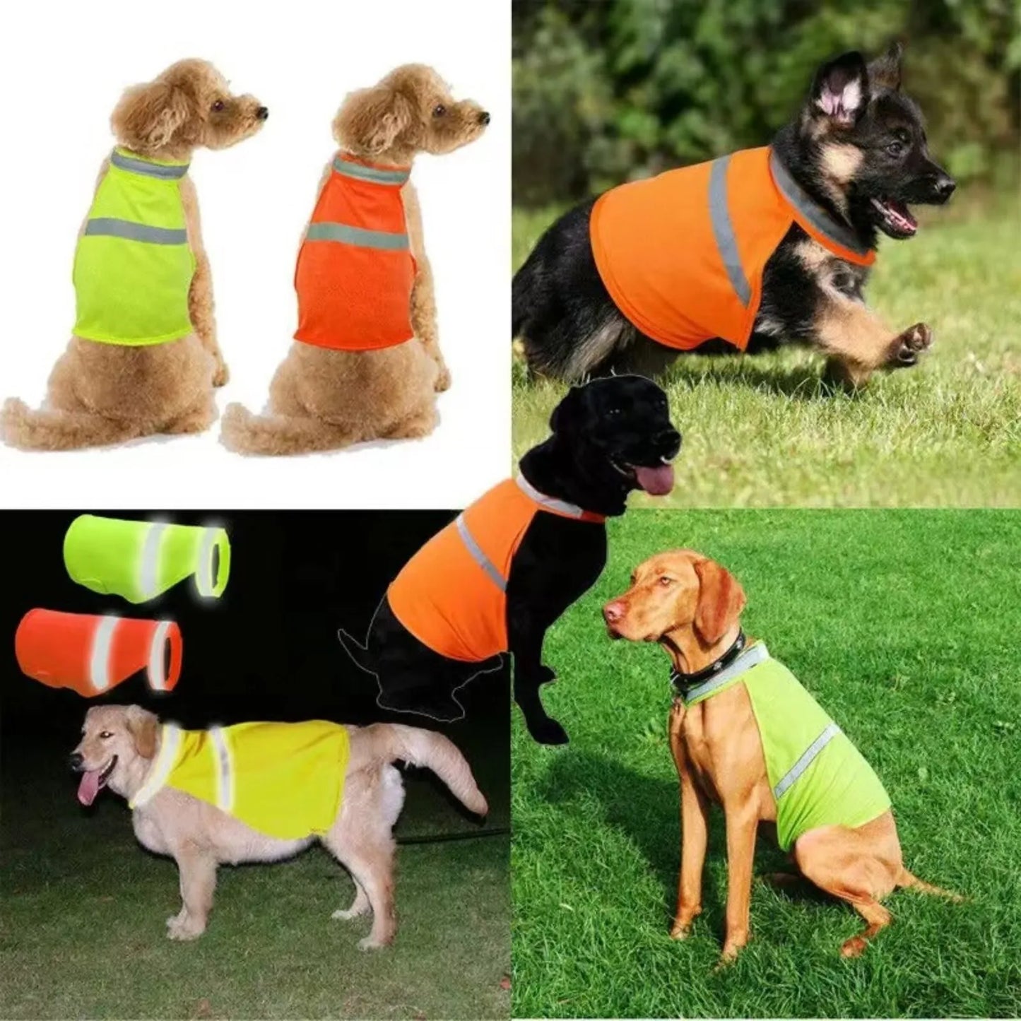 Reflective Dog Safety Vest - Breathable High Visibility Jacket