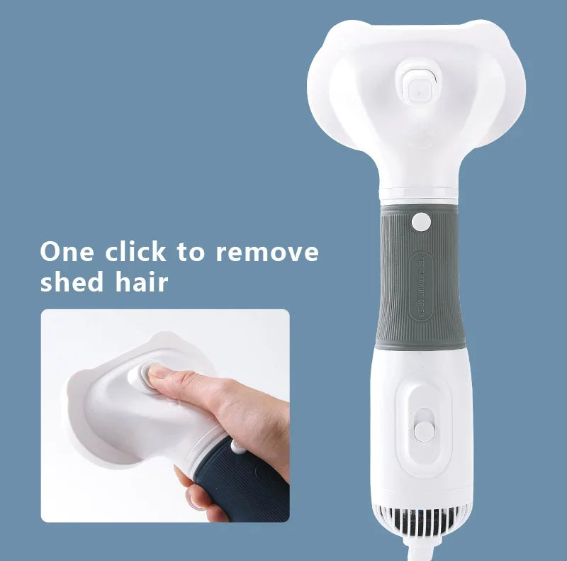 Dog Hair Dryer Brush - 3-in-1 Grooming Tool