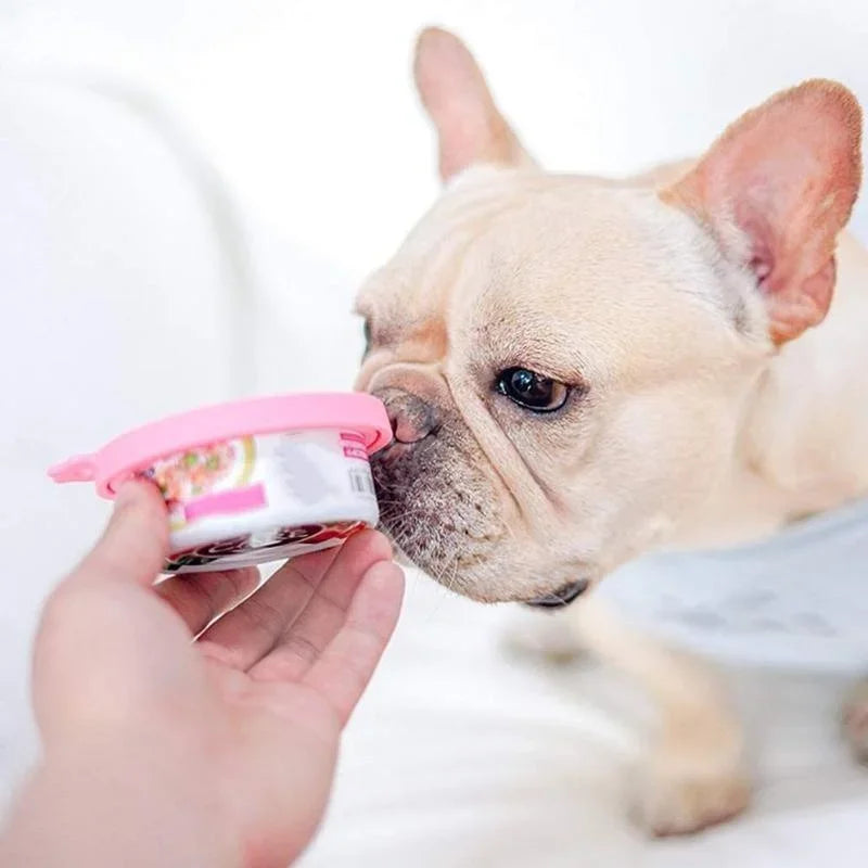3-in-1 Silicone Pet Food Can Cover - Universal Fit for Dogs & Cats