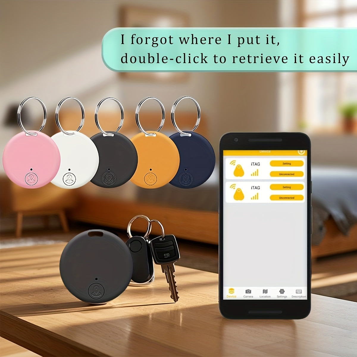 Smart Tracker - Mini Pet & Key Finder with App Control