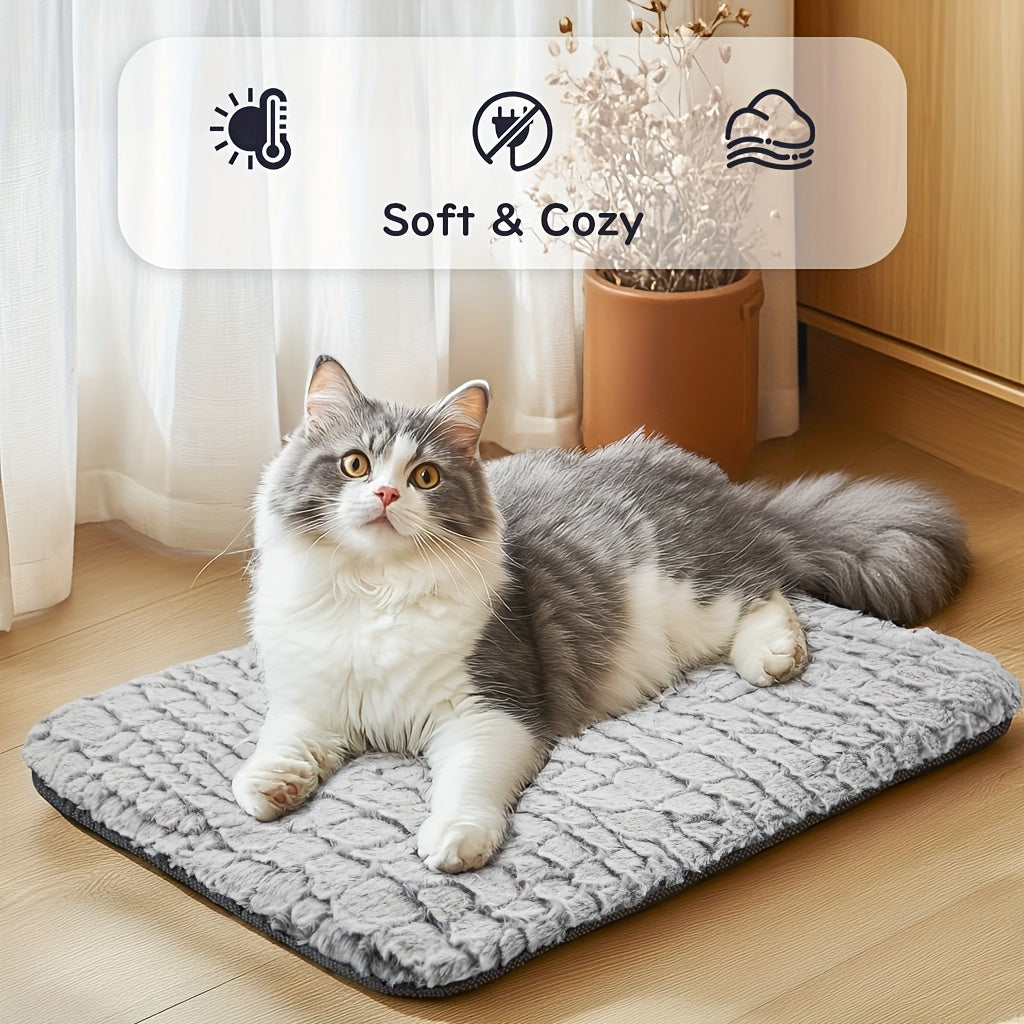 Self-Warming Pet Bed - No Electricity Thermal Pad for Cats & Dogs