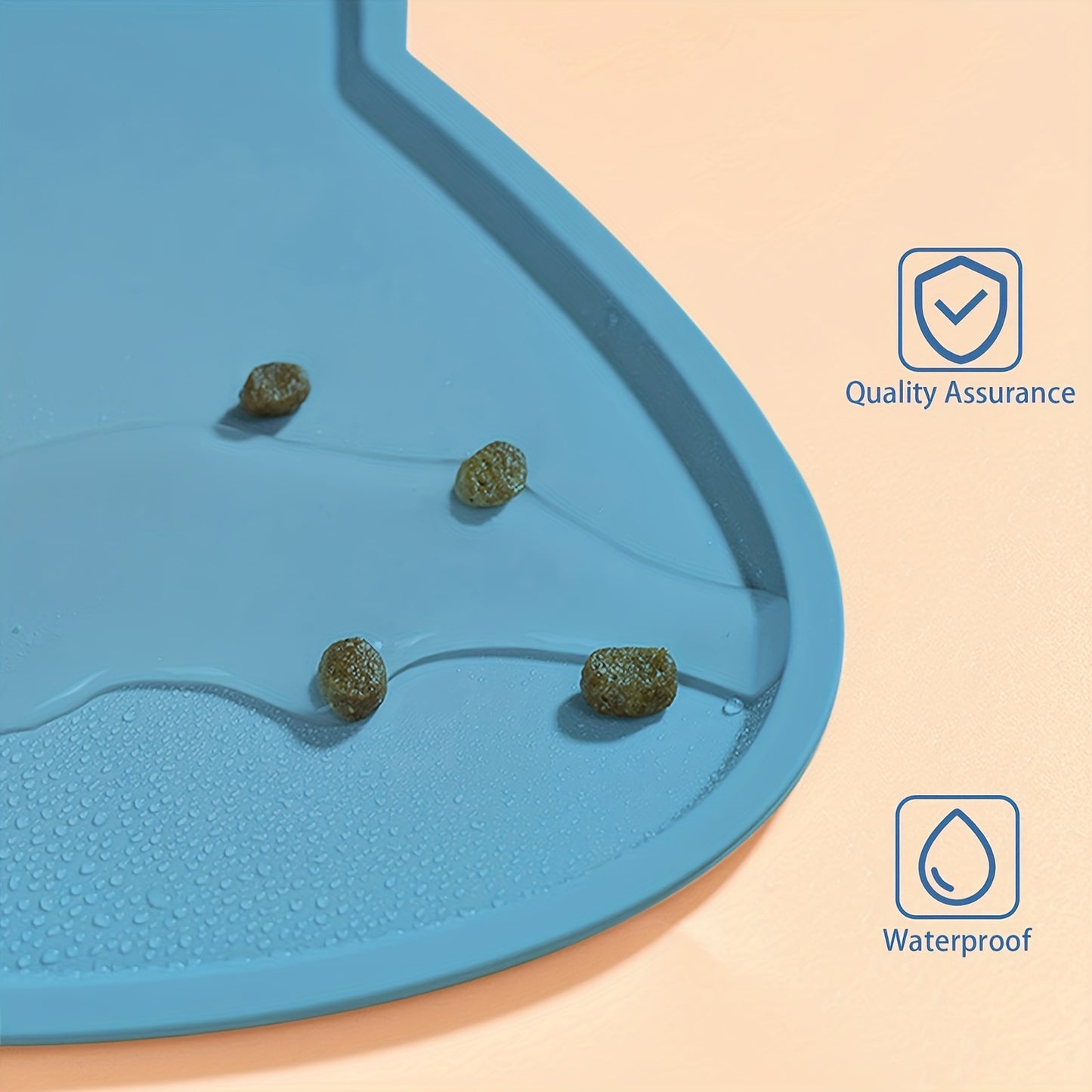 Waterproof Pet Food Mat - Non-Slip Feeding Tray