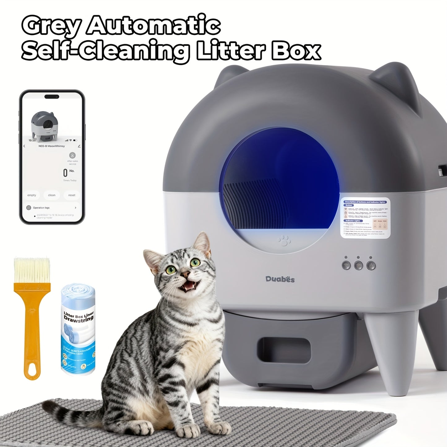 Self-Cleaning Cat Litter Box - Extra Large Automatic