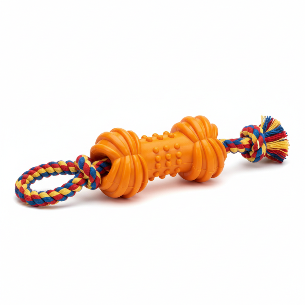 Chew-Resistant Rubber Dog Toy