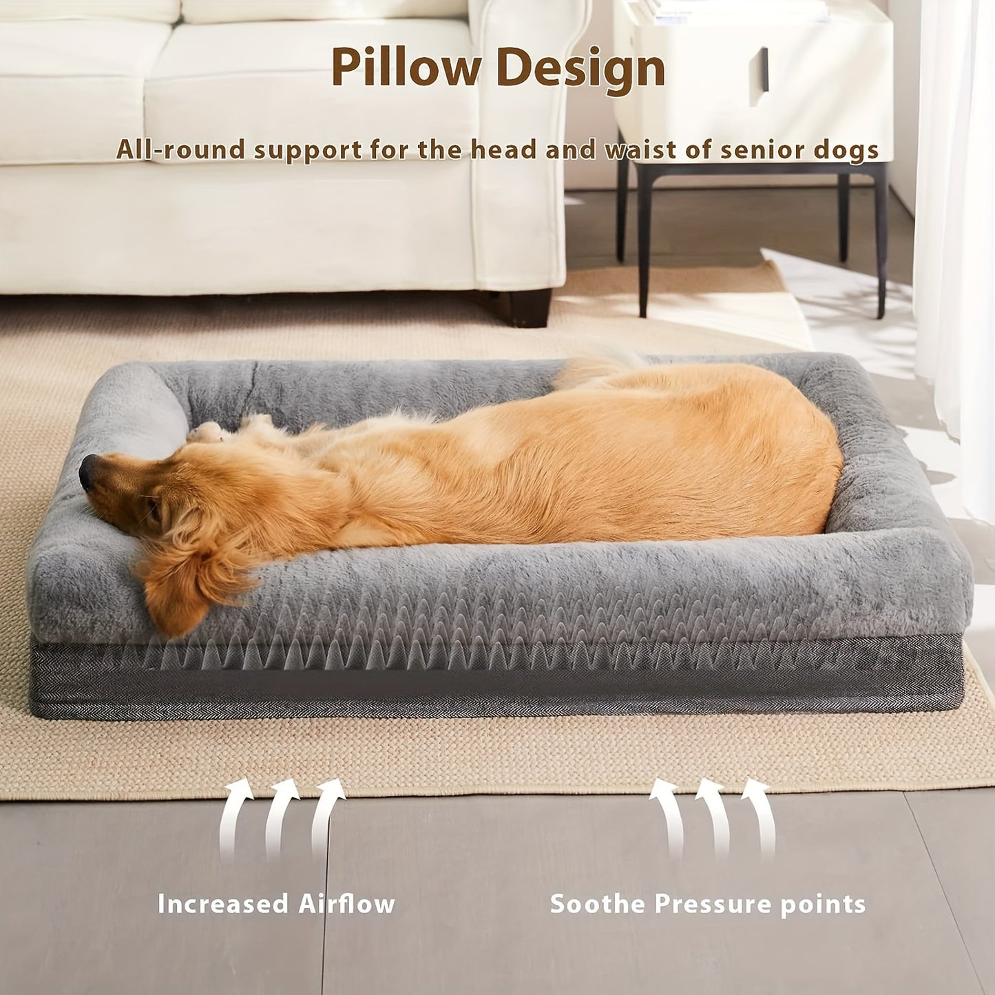 Orthopedic Dog Bed - Extra Large Washable