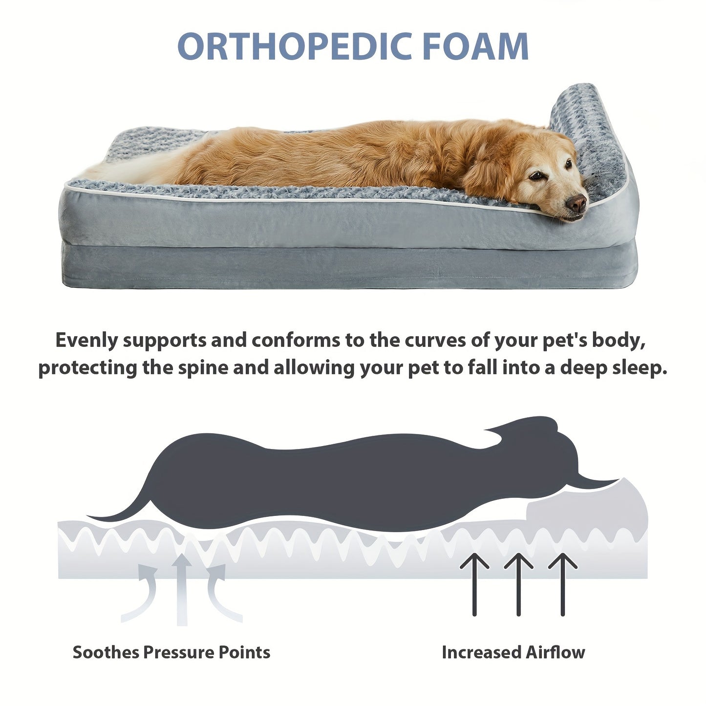 Orthopedic Dog Bed - Extra Large Waterproof