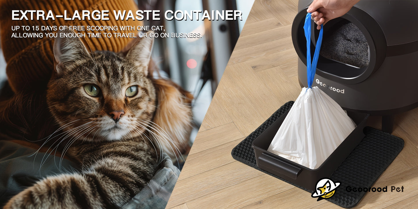 Smart Self-Cleaning Cat Litter Box - Large Electric